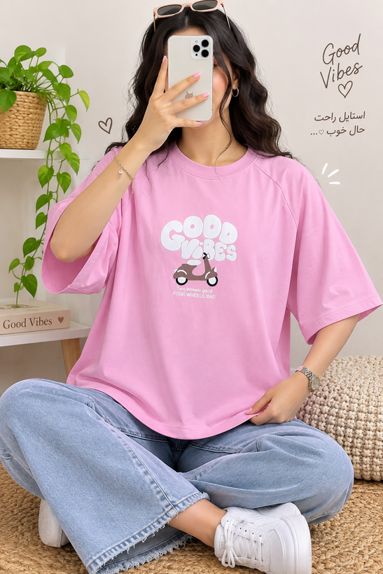 تیشرت پنبه آستین رگلان